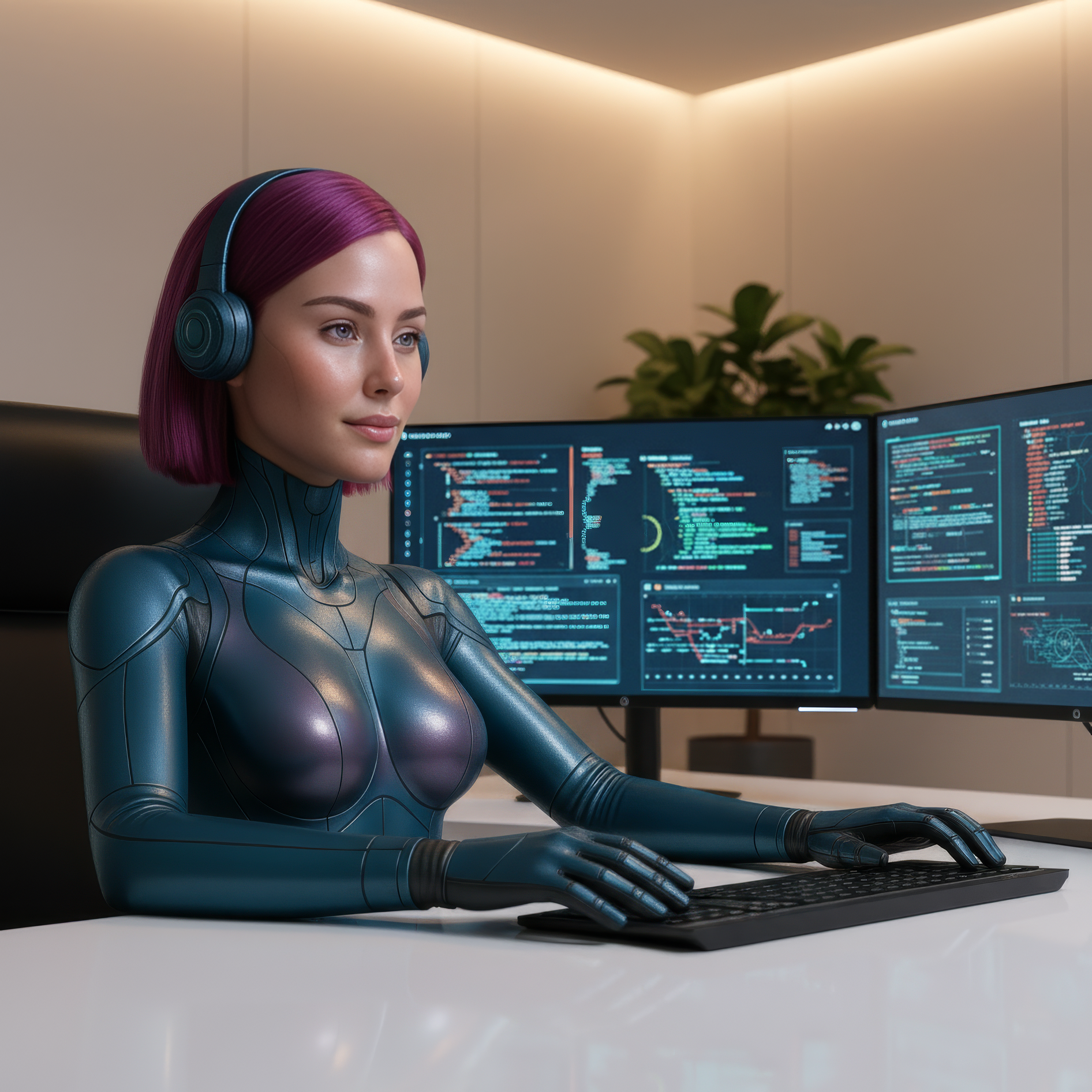 Agente IA trabajando